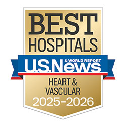 U.S. News & World Report Best Hospital: Heart & Vascular 2025-2026