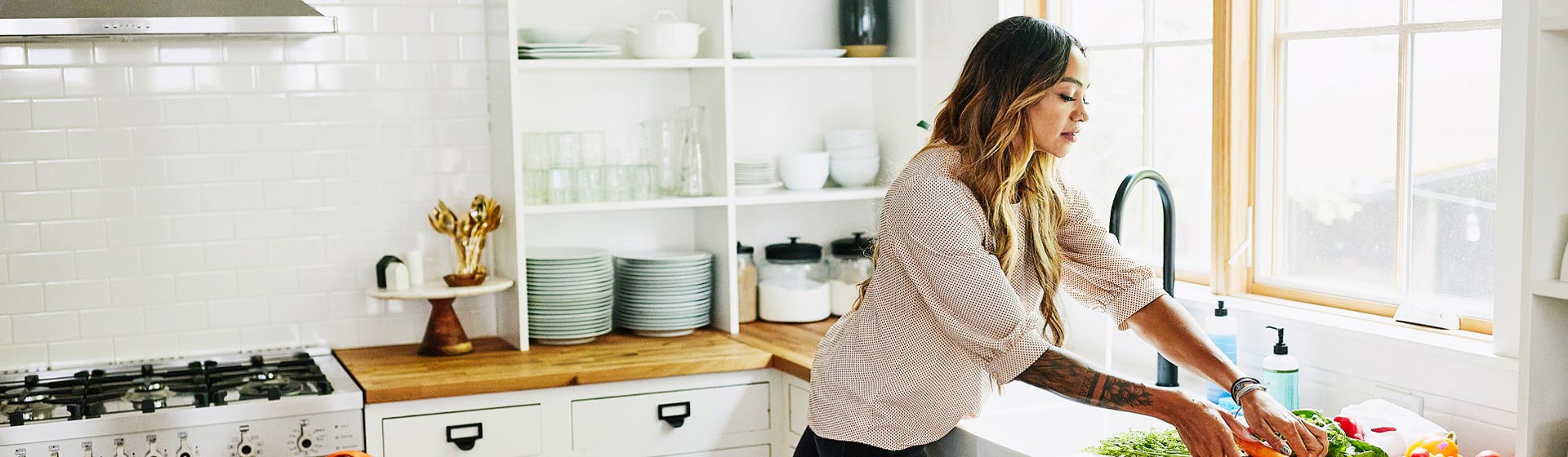 Woman cooking in the kitchen