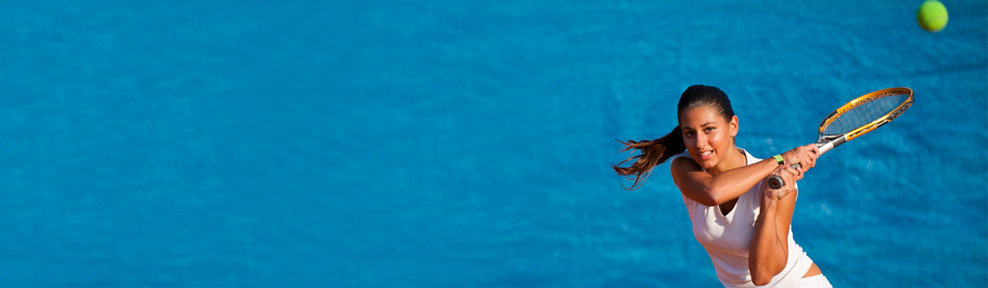 Woman playing tennis