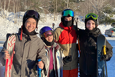 Hematology-oncology fellows on a ski trip
