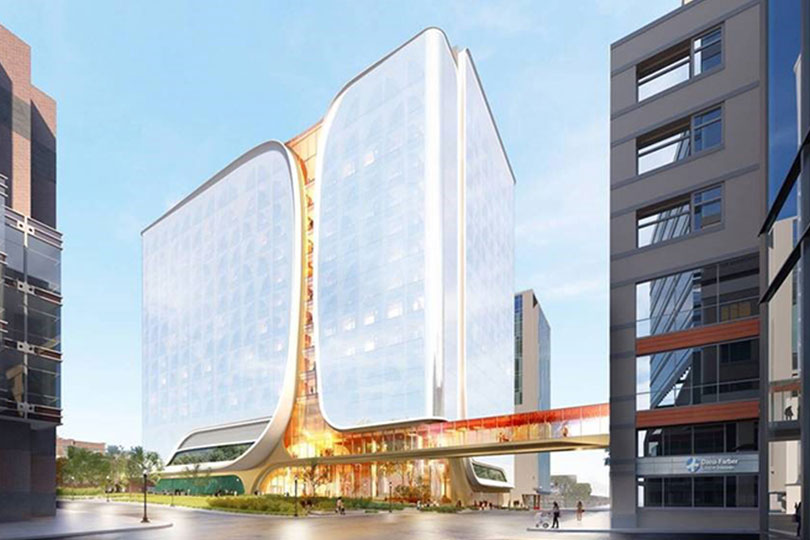Rendering for new cancer hospital as part of the Dana-Farber Beth Israel Deaconess cancer collaboration