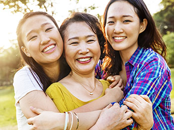 Happy Family with Good Mental Health