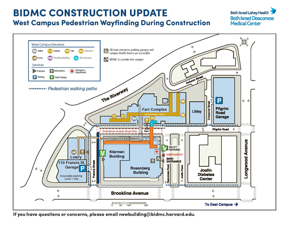 West campus walking map