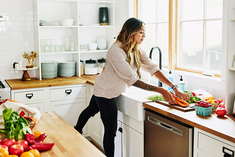 Woman cooking in the kitchen