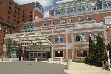 BIDMC Emergency Department entrance on West Campus